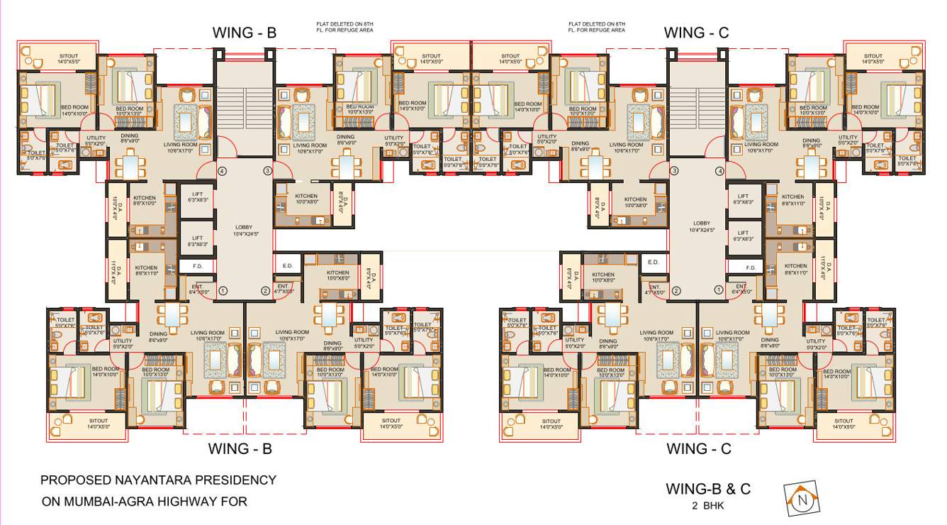  nayantara presidency Cluster Plan