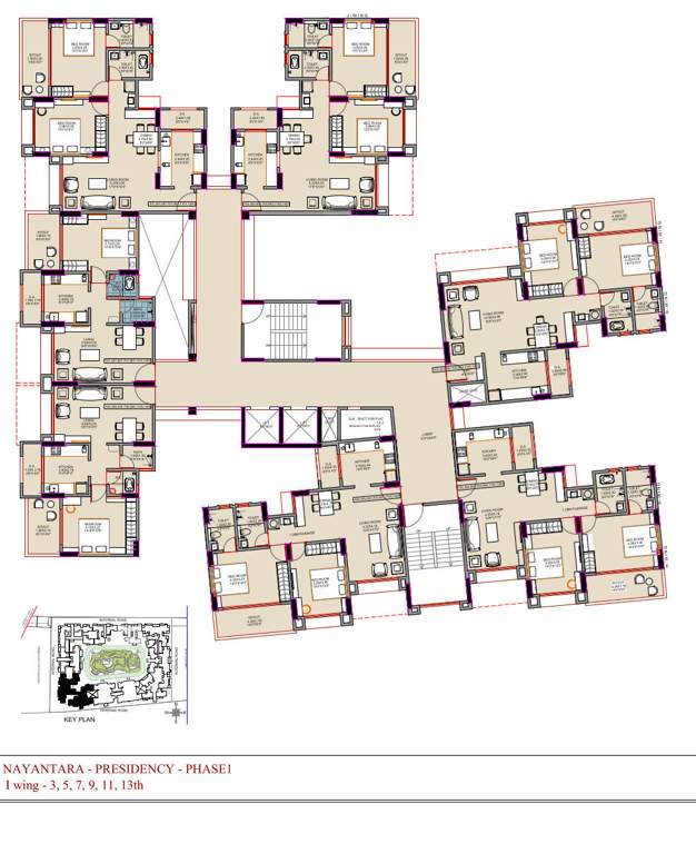  nayantara presidency Cluster Plan