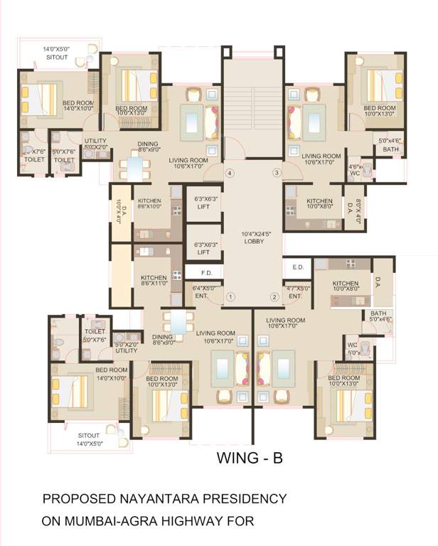  nayantara presidency Cluster Plan