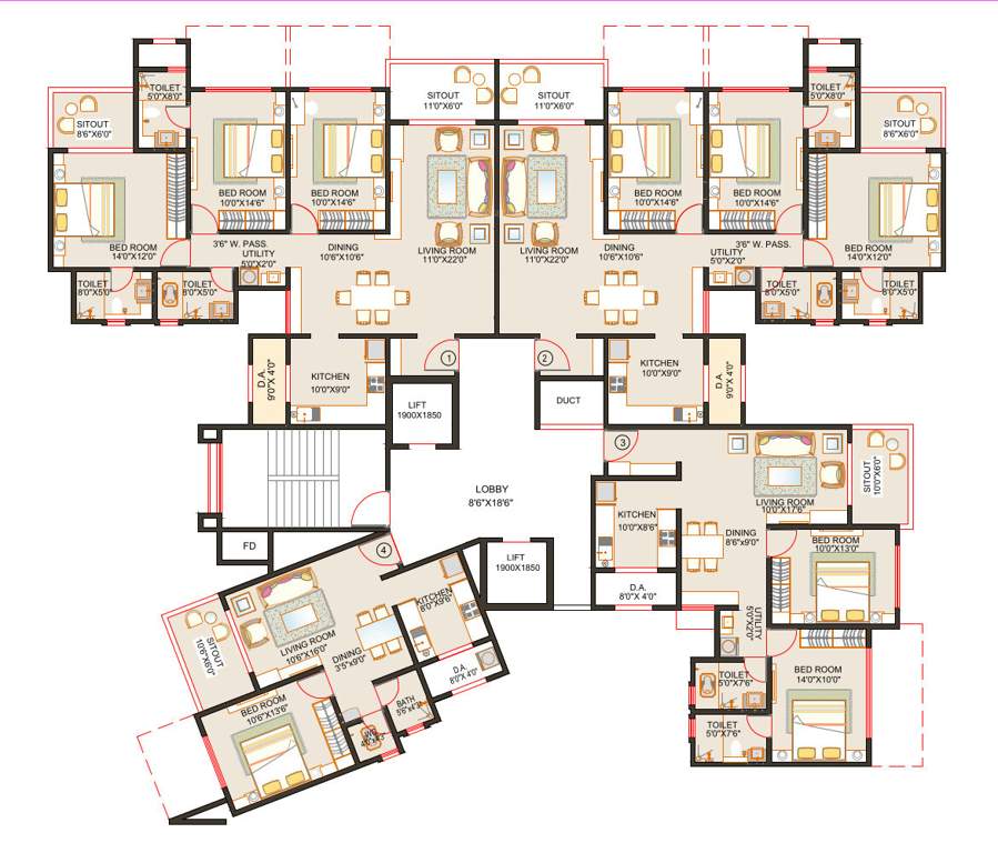  nayantara presidency Cluster Plan