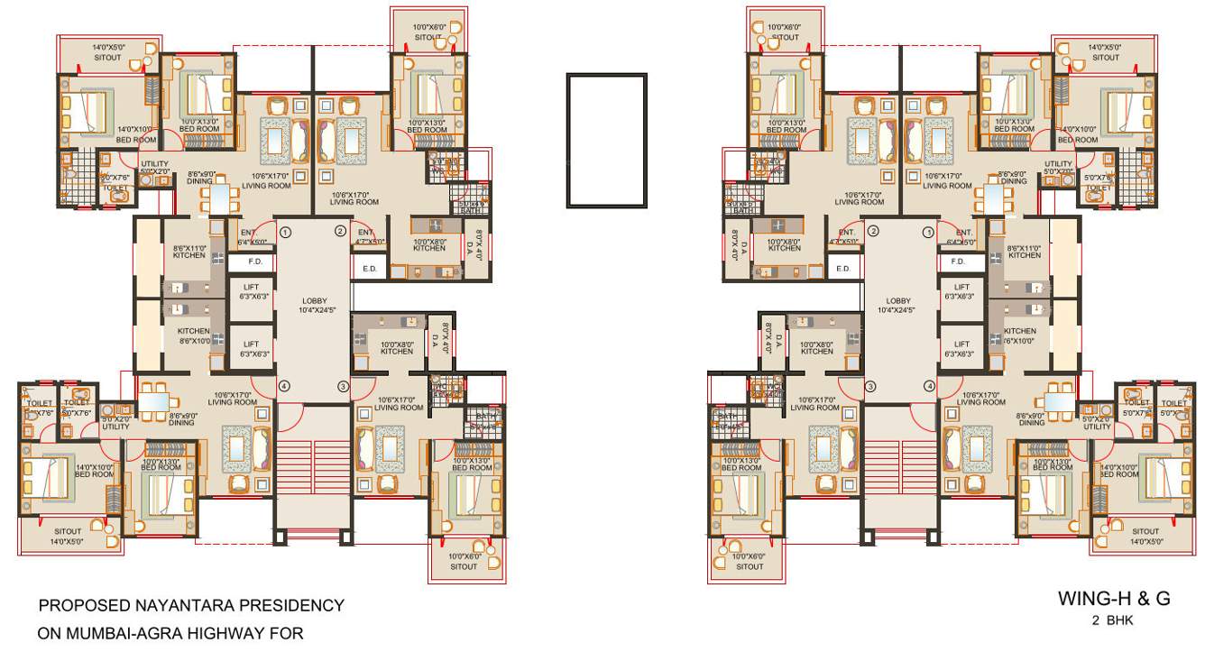  nayantara presidency Cluster Plan