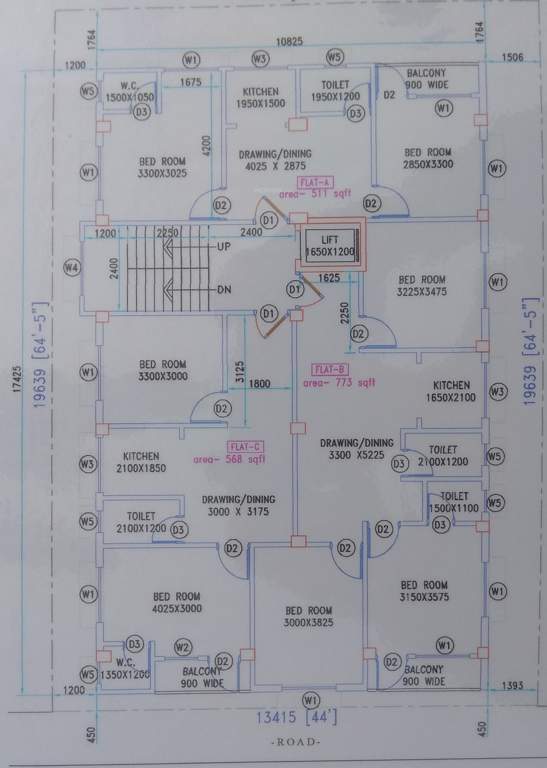  apartment one Apartment One Cluster Plan from 1st to 4th Floor
