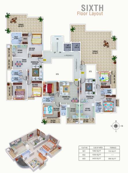 Residency Cluster Plan for 6th Floor residency Residency Cluster Plan for 6th Floor