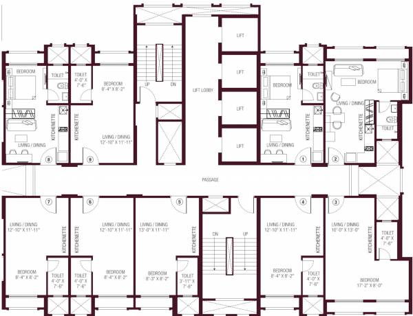  solitaire Cluster Plan Tower C Typical Floor