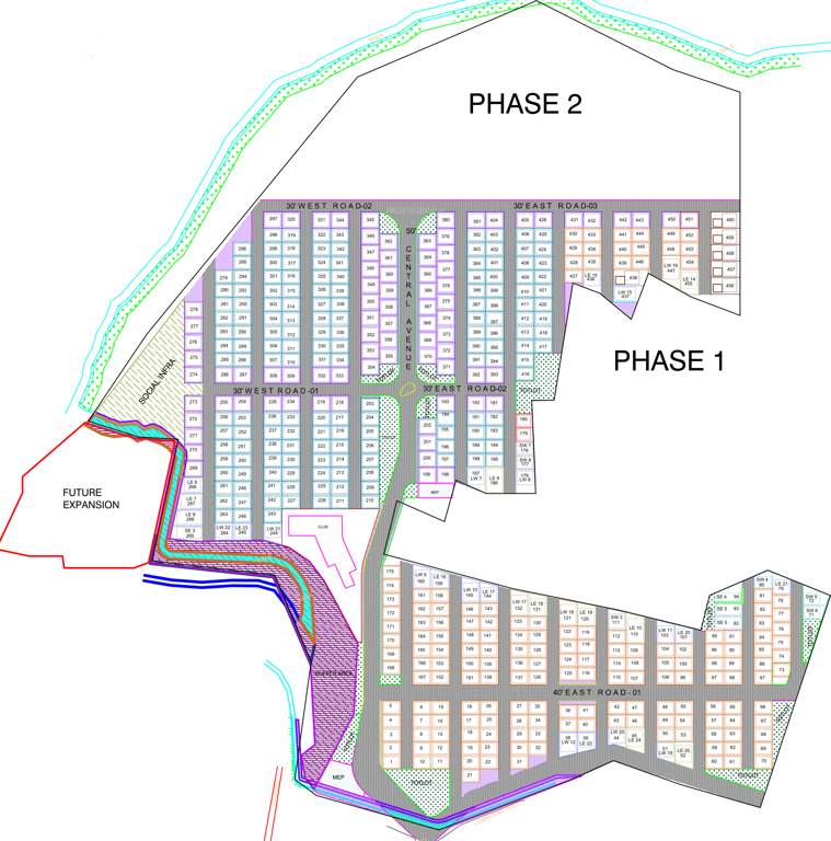  rlv lakeside villas Layout Plan