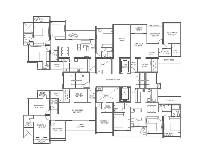  mirari phase 2 Building C Cluster Plan from 7th to 17th Floor