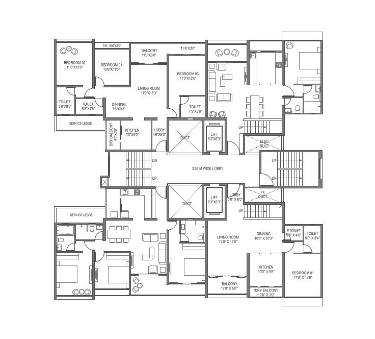  mirari phase 2 Building D Cluster Plan from 1st to 19th Floor