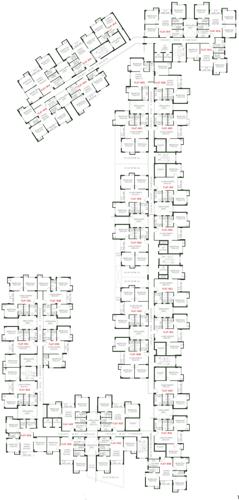  prakriti Wing 1, 2, 3  Cluster Plan From 2nd To 7th Floor