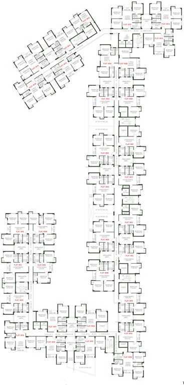  prakriti Wing 1, 2, 3  Cluster Plan From 2nd To 7th Floor