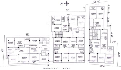  swapnoneer-apartment Block 1, Block 2 And Block 3  Cluster Plan from 1st to 3rd Floor