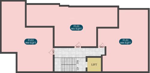  navratna AK Navratna Cluster Plan from 1st to 2nd Floor