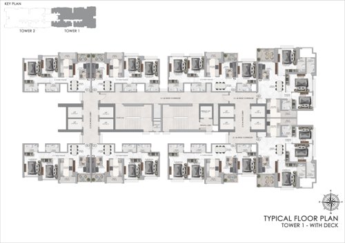  manhattan Ajmera Manhattan Building 3A And 3B Cluster Plan