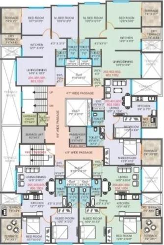  aditya-shagun Building A Cluster Plan From 2nd To 10th Floor