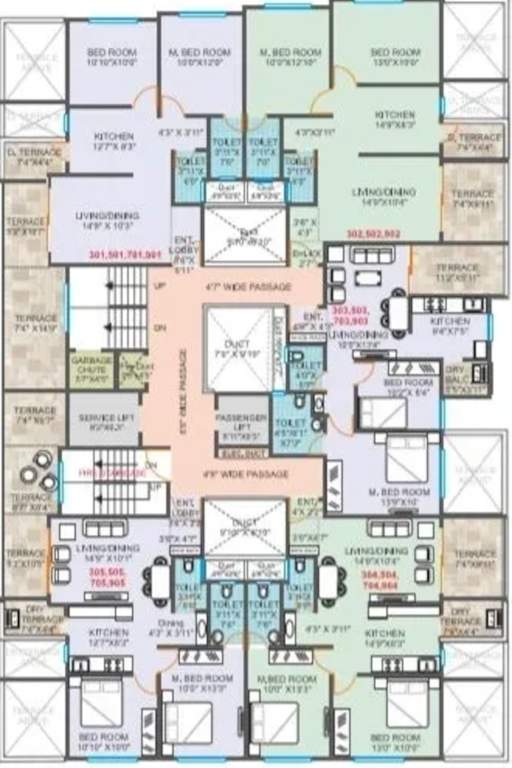  aditya shagun Building A Cluster Plan From 3rd To 9th Floor