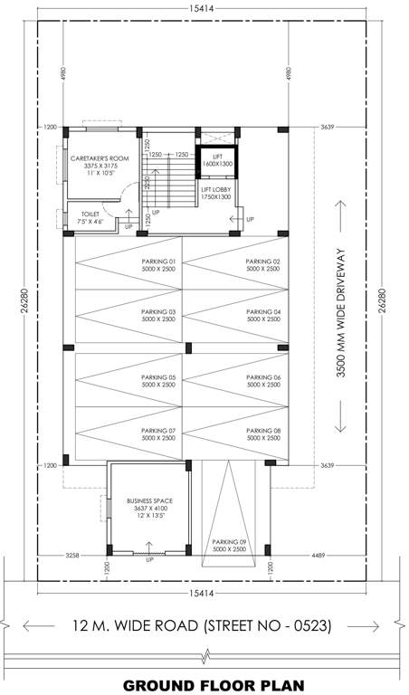  jyotishka co operative housing society Jyotishka Co Operative Housing Society Cluster Plan for ground Floor