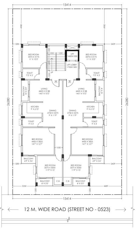  irs bengal co operative society IRS Bengal Co Operative Society Cluster Plan from 1st to 4th Floor
