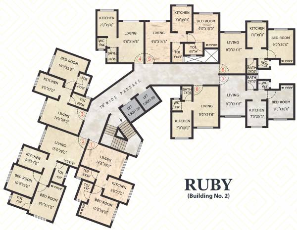  enclave Ruby Typical Cluster Plan