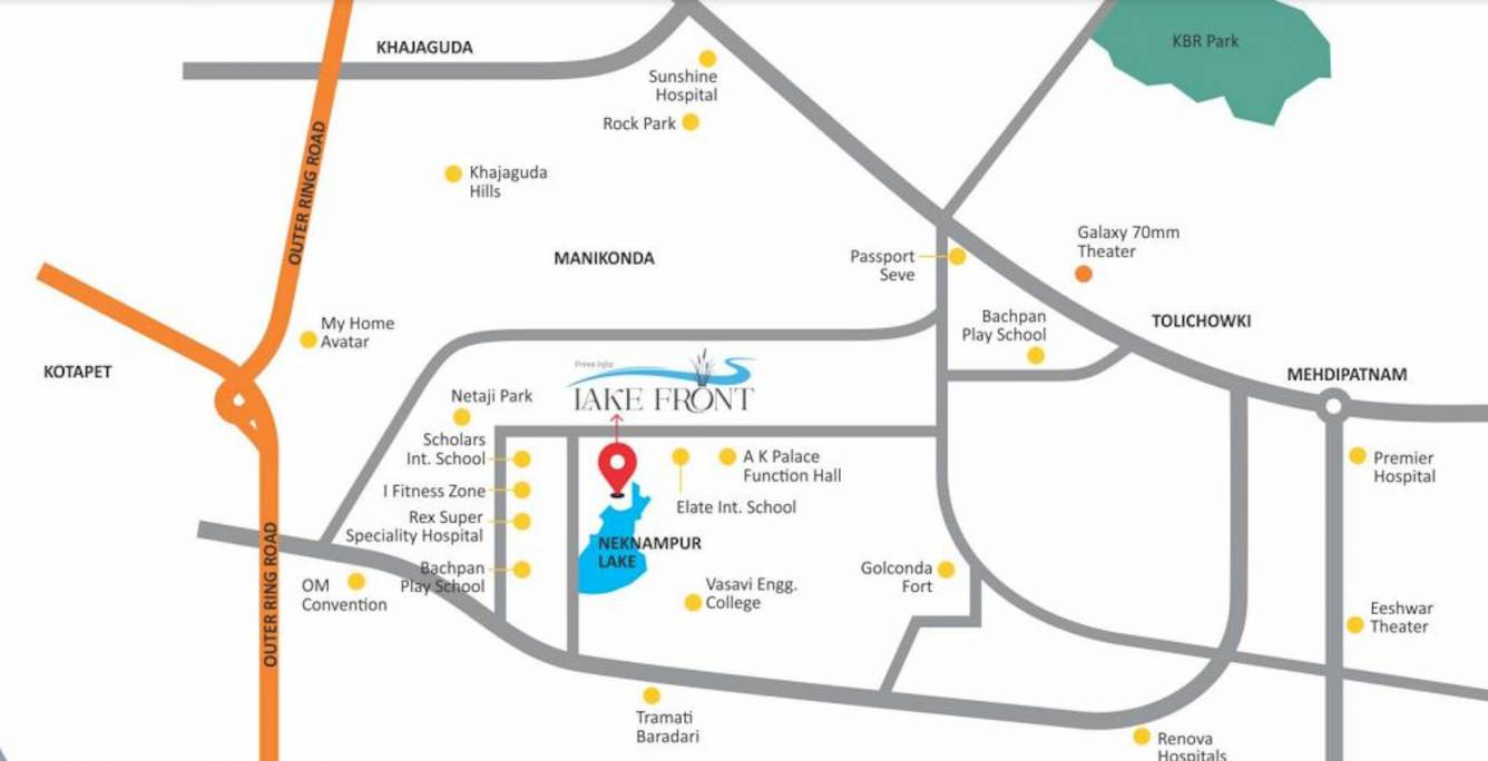  lake front Location Plan