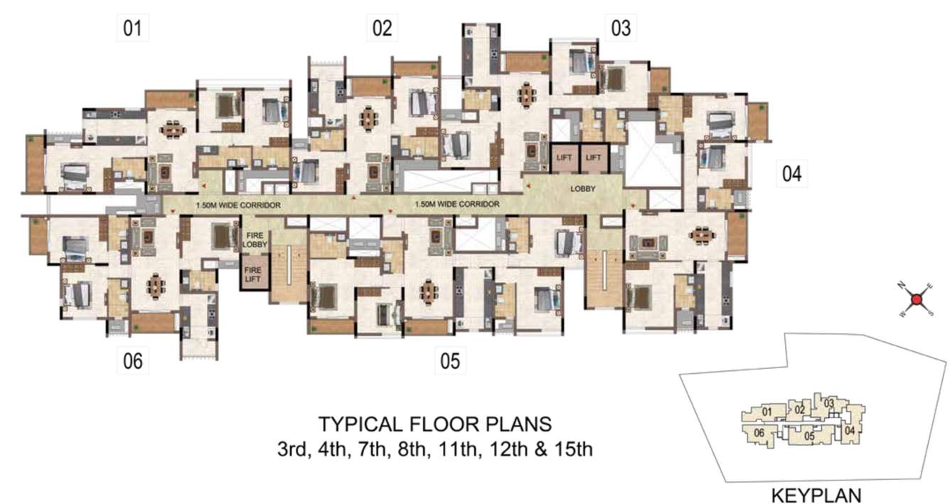 galileo Galileo Cluster Plan 3rd, 4th, 7th, 8th 11th 12th And 15th Floor