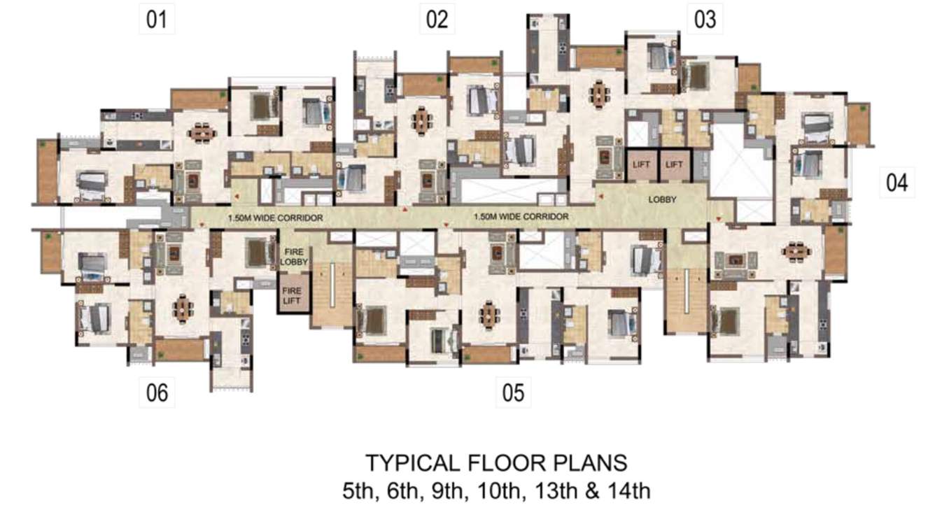  galileo Galileo Cluster Plan 5th, 6th, 9th, 10th, 13th And 14th Floor