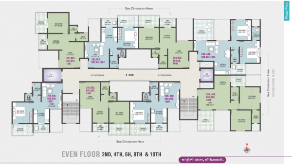 clusterPlan of Sam Dreams Carnival B Building