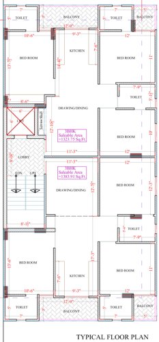  yashika-sky-7 Yashika Sky 7 Cluster Plan For Typical Floor