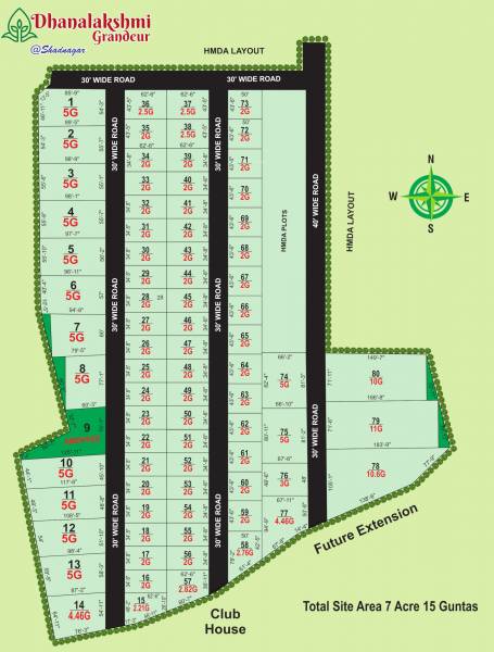  dhanalakshmi-grandeur Layout Plan