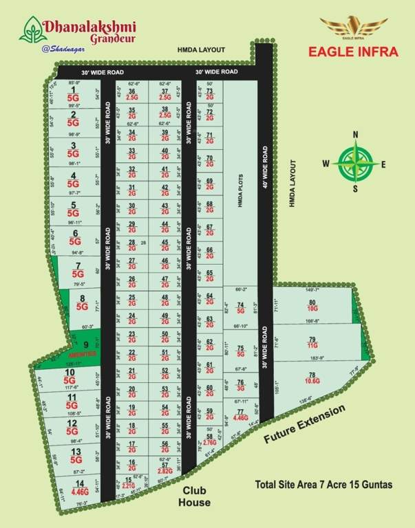  dhanalakshmi grandeur Layout Plan
