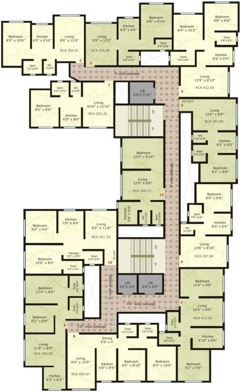  sai nakshatra trrident Sai Nakshatra Trrident Typical Cluster Plan