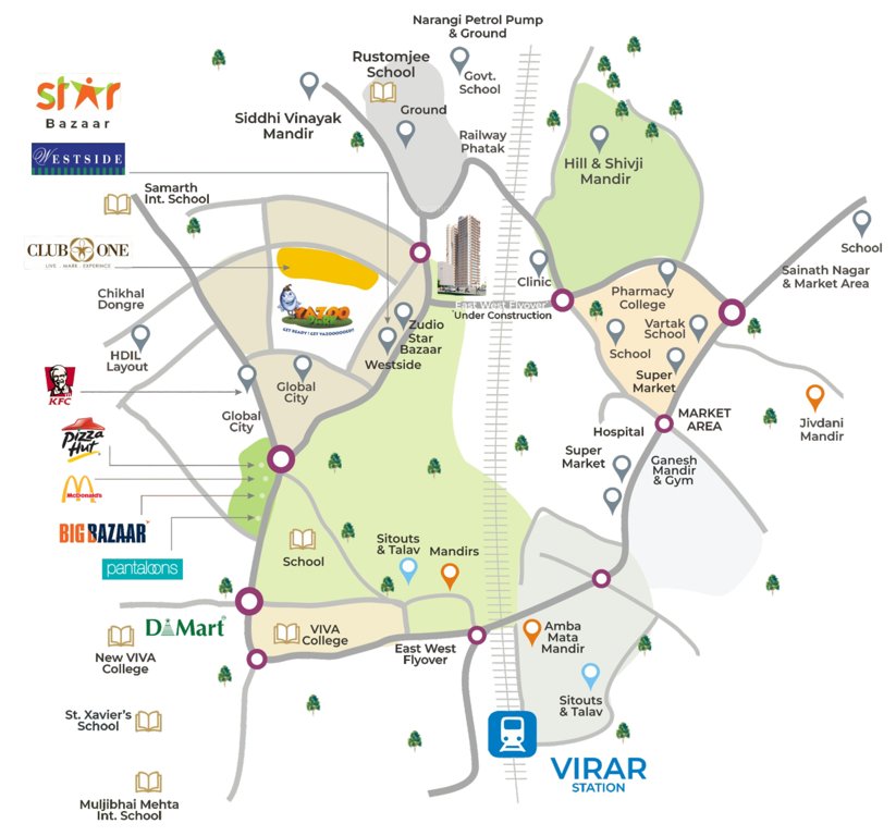  sai nakshatra trrident Location Plan