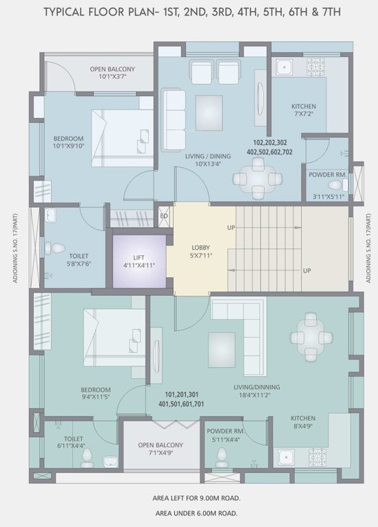  raman vara Raman Vara Cluster Plan from 1st to 7th Floor