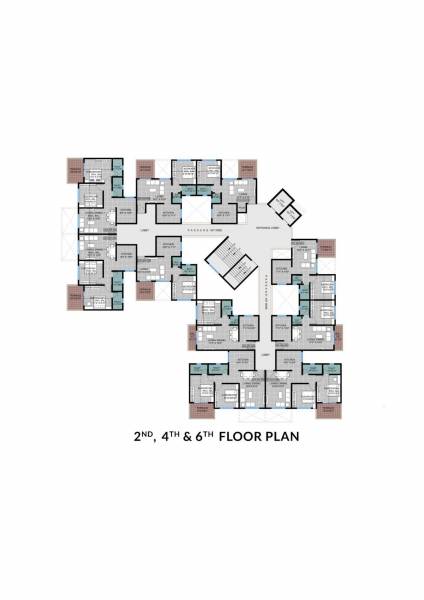  ravi-uday A Cluster Plan from 2nd, 4th And 6th Floor