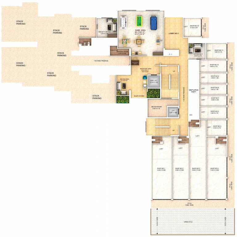  meadows Precious Meadows Cluster Plan for ground Floor