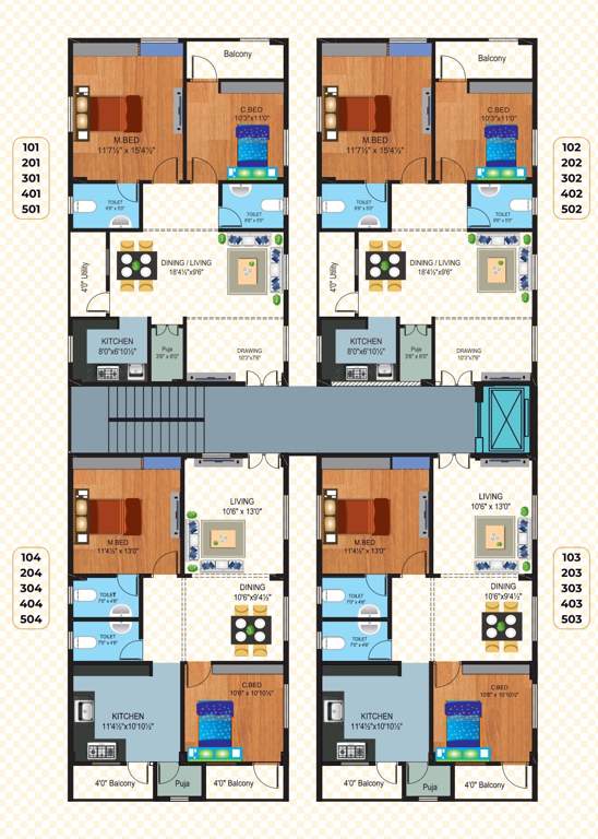  city square City Square Cluster Plan