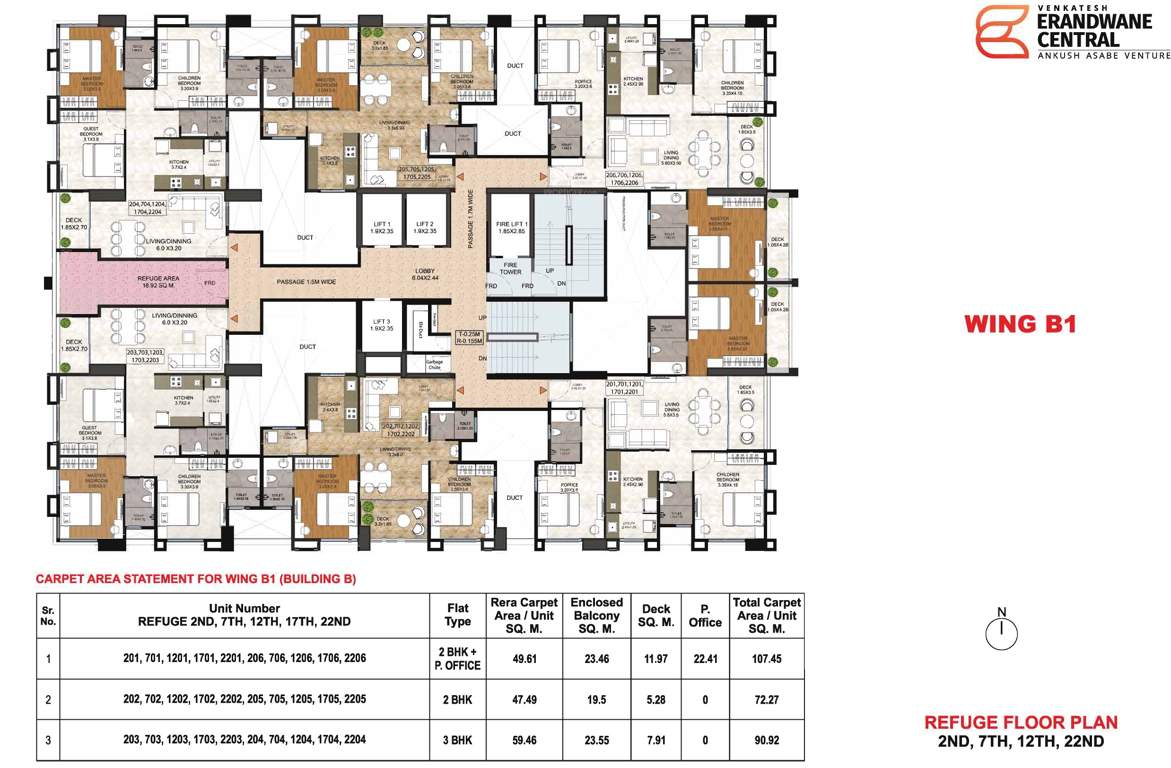  venkatesh erandwane central building b1 phase 2 Building B1 Residential Cluster Plan