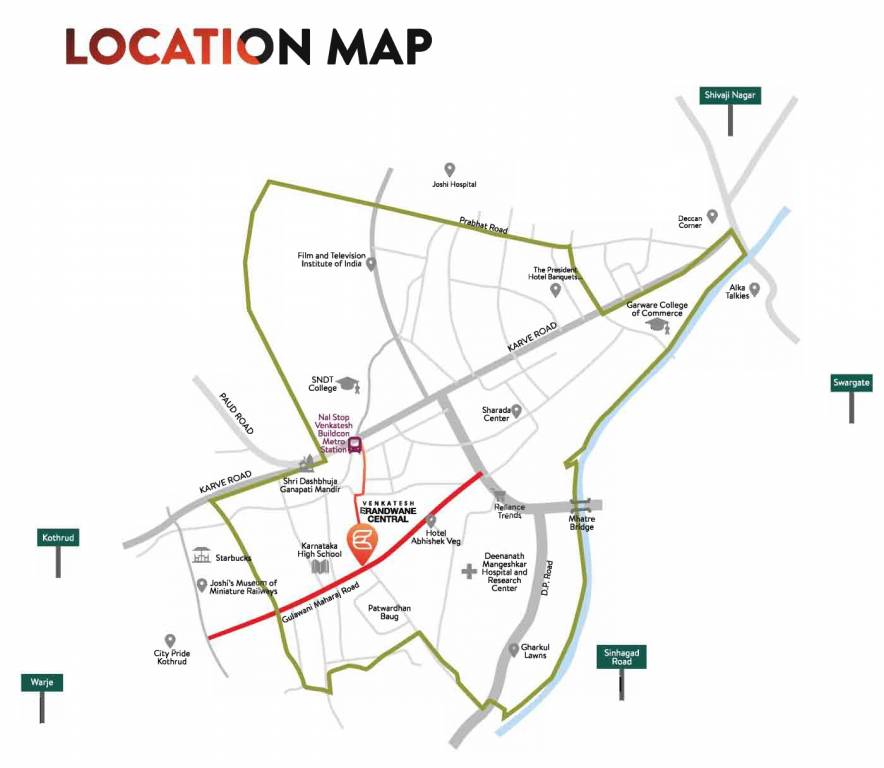  venkatesh erandwane central building b1 phase 2 Location Plan
