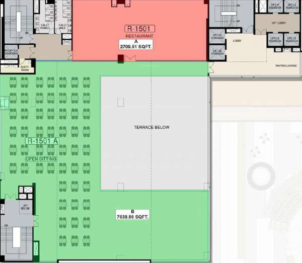  one-29 One 29 Cluster Plan for 15th Floor