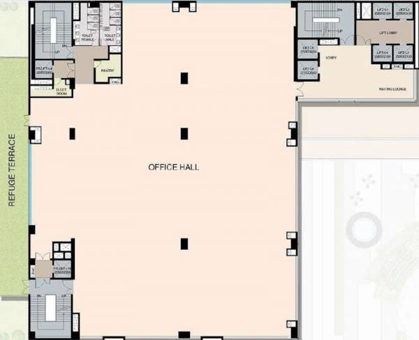  one-29 One 29 Cluster Plan from 8th and 12th Floor