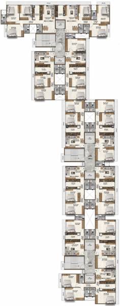  nirvana-residency Nirvana Residency Cluster Plan from 1st to 10th Floor