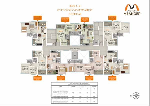 meander-wing-b Meander Wing B Cluster Plan