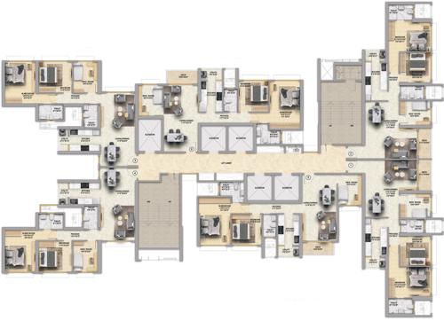  bliss-wing-f Wing F Cluster Plan For 19th Floor And Above Floor