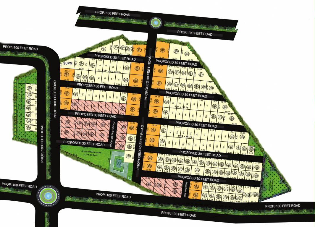  pranavi pride Layout Plan