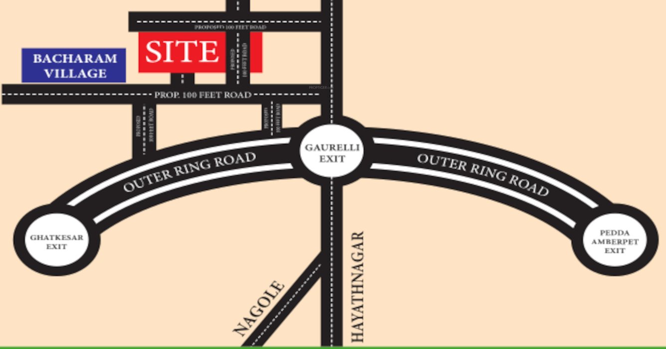  pranavi pride Location Plan