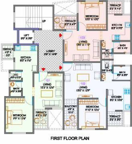  paradise Pathan Paradise A Cluster Plan for 1st Floor