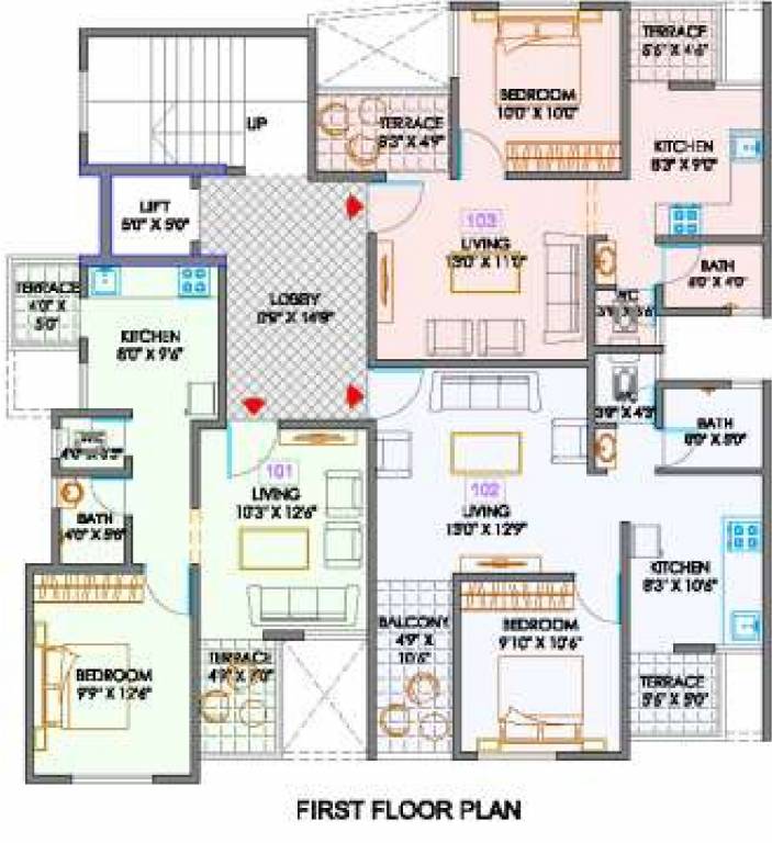  paradise Pathan Paradise A Cluster Plan for 1st Floor