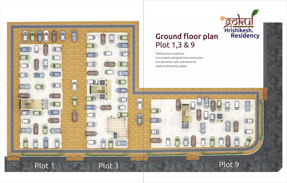  gokul hrishikesh residency wing 3 Gokul Hrishikesh Residency Wing 3 Cluster Plan for ground Floor