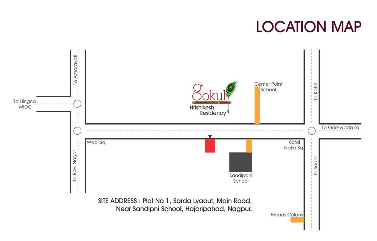  gokul hrishikesh residency wing 3 Location Plan