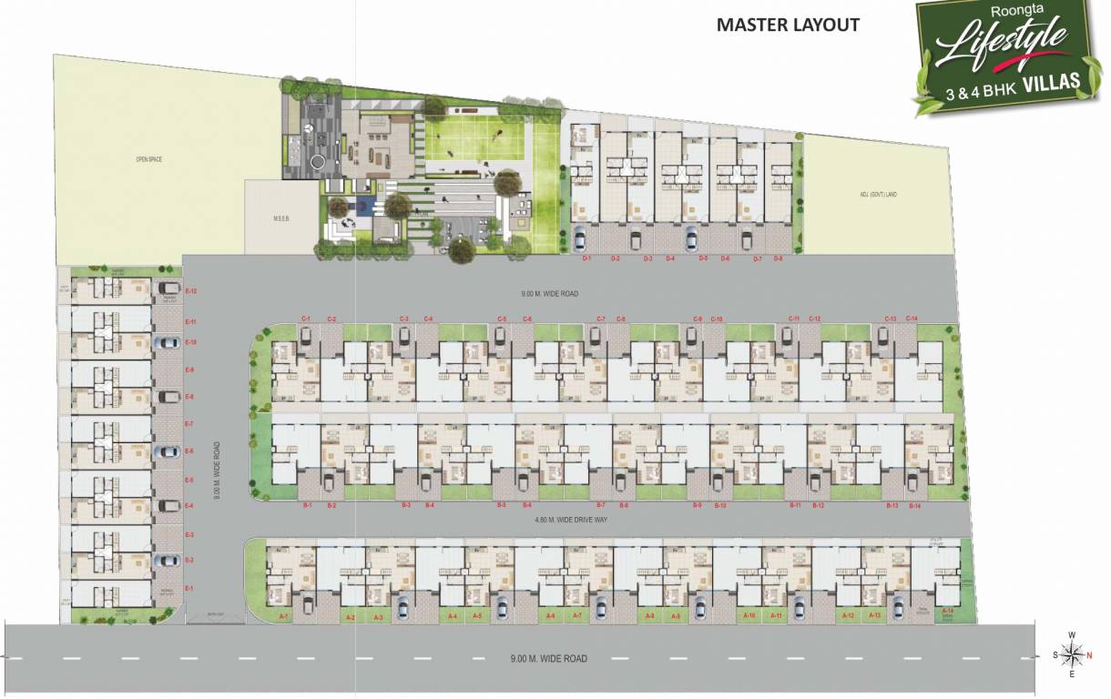  roongta lifestyle villas Master Plan