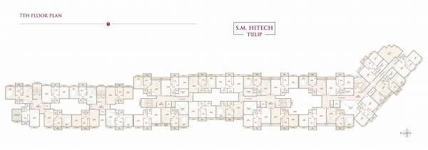  hitech-tulip S M Tulip Cluster Plan for 7th Floor
