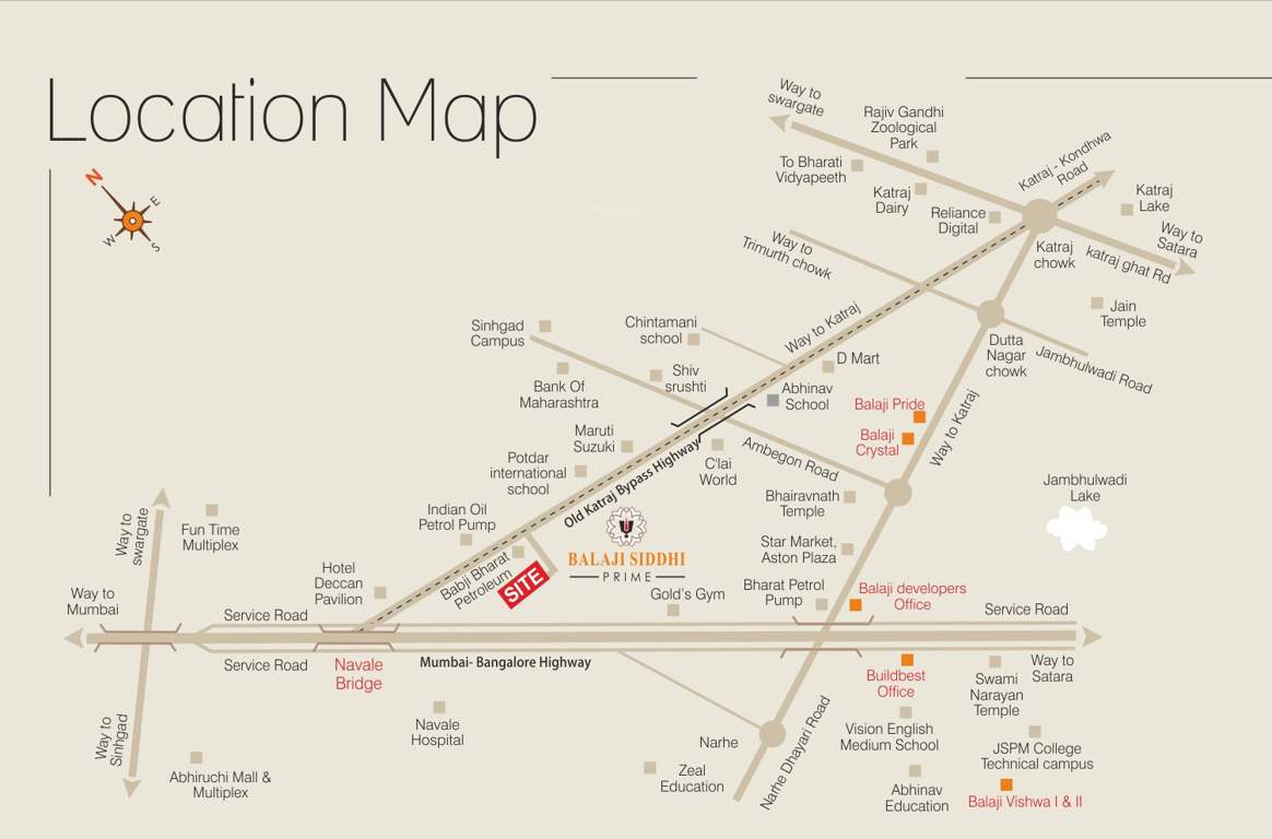  balaji siddhi prime Location Plan